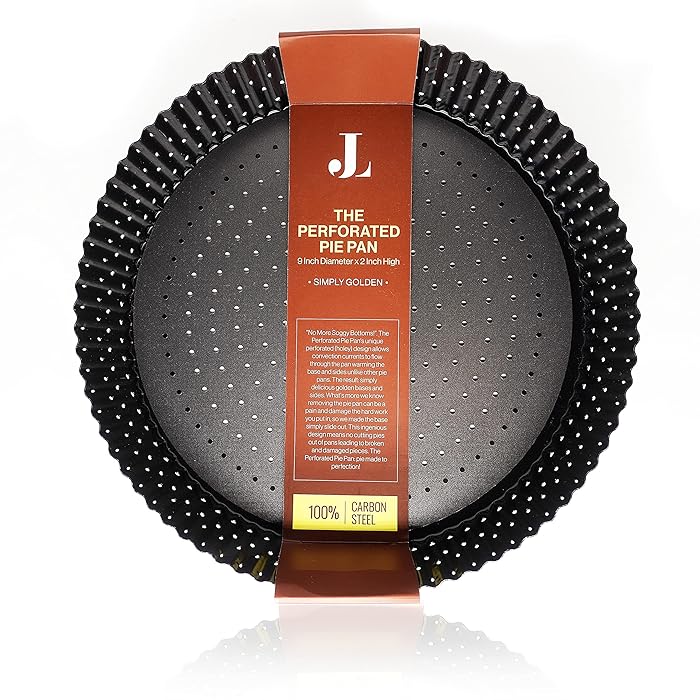 Buy The Perforated Pie Pan Golden Pie Tart Quiche and Flan Crusts