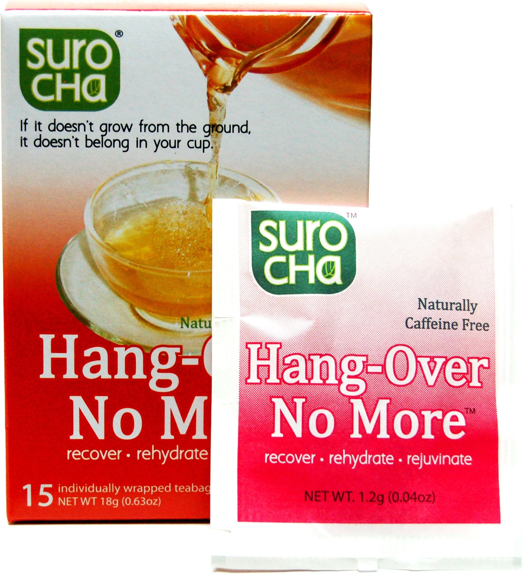 Suro Cha Hang-Over No More, 15 teabags