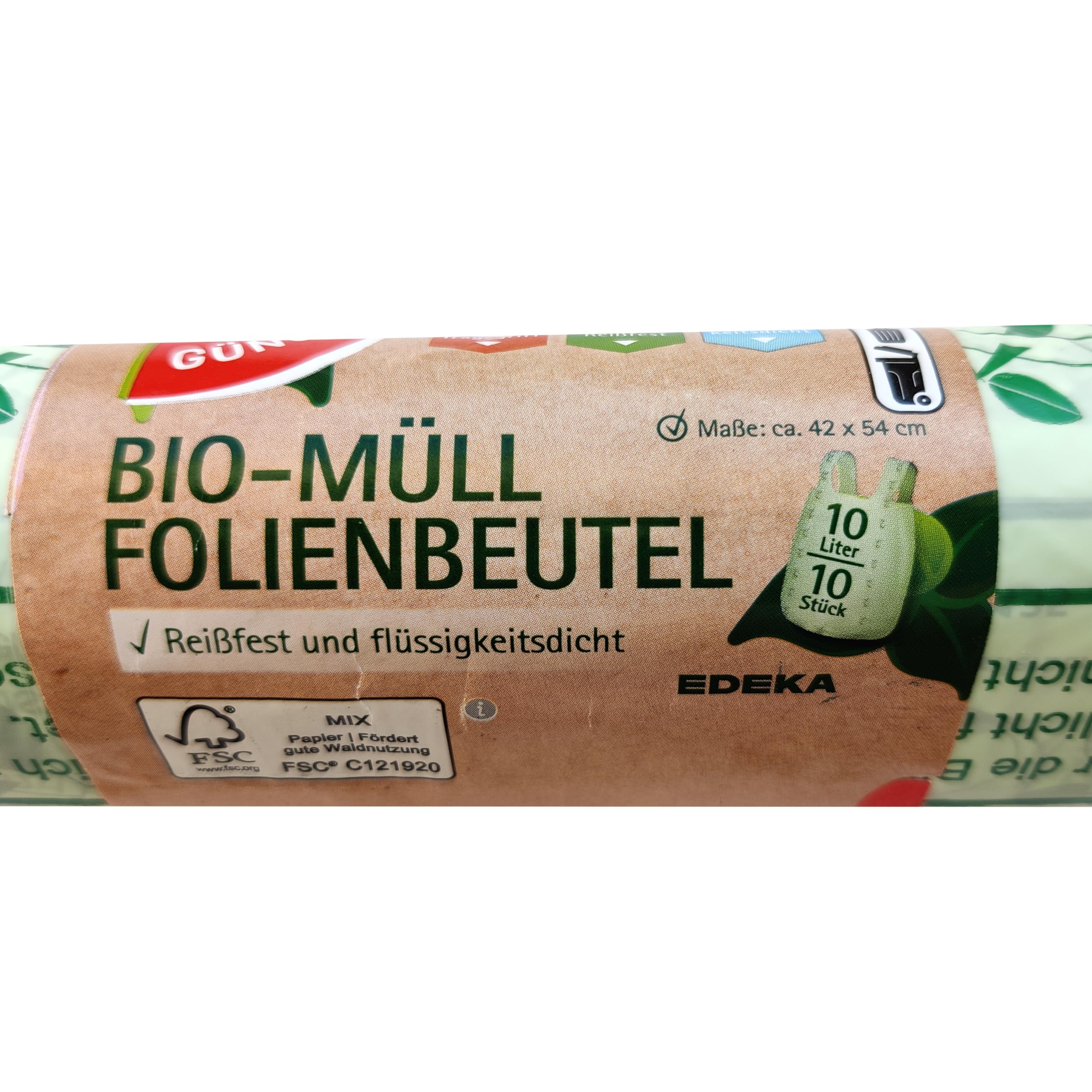 TK.JP Bioabfall Folienbeutel, 15 Liter, 45 Stück, Feinste Materialqualität und Haptik, 3er Pack, 100 % Kompostierbar