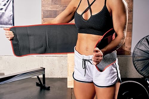 Miniatura 4 de Faja reductora de cintura con correa de velcro ajustable, entrenador de abdominales, envoltura de sudor para hombres y mujeres