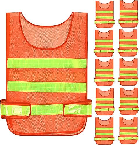 Miniatura 7 de Alidamo Chaleco de seguridad con tiras reflectantes de alta visibilidad, caza, trotar, malla transpirable, ligero y ajustable para XXL