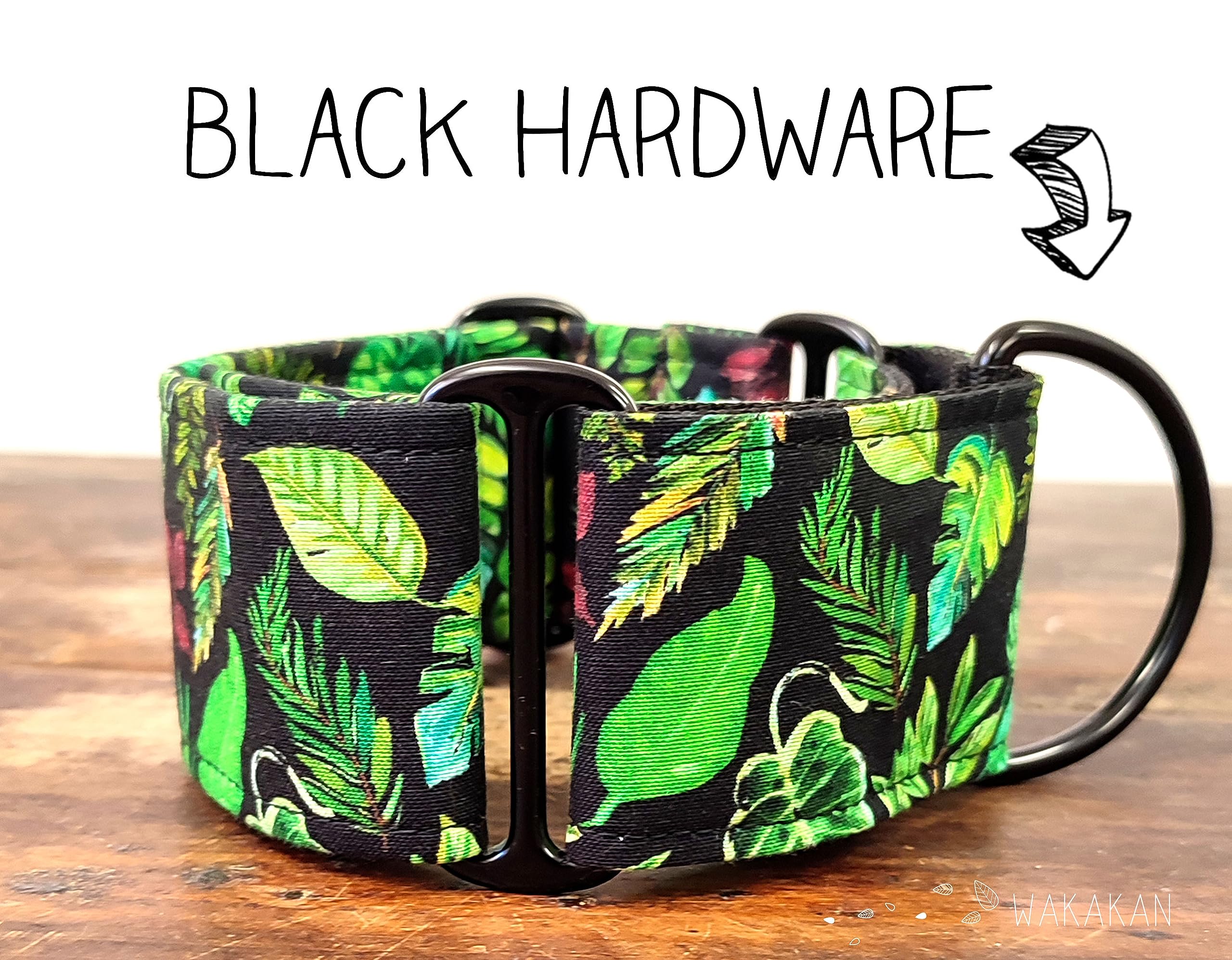 Collar Martingale Para Perro: Rainforest, Hecho a Mano en España por Wakakán