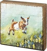 Vista 1 de Primitives by Kathy Cartel de caja de cabra saltando