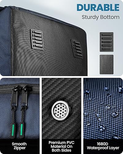 Miniatura 5 de OutdoorMaster Ski Boot Bag, 50L Waterproof Snowboard Bag for Air Travel, Travel Boot Backpack for Ski Helmet, Goggles