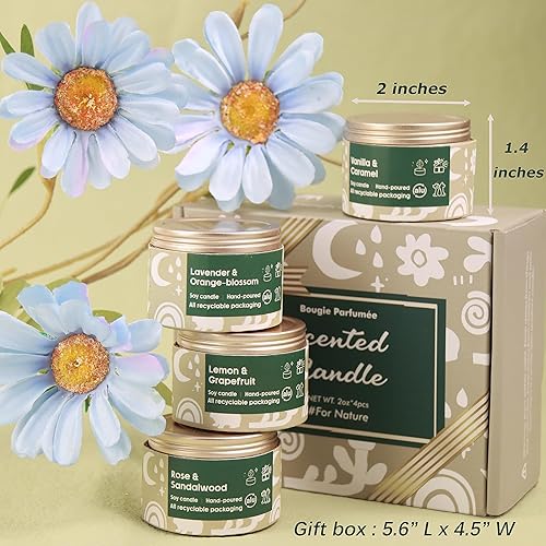 Miniatura 4 de Velas perfumadas de Navidad para mujeres, velas de Navidad y decoración para el hogar, juego de velas de soja para regalo de inauguración de la