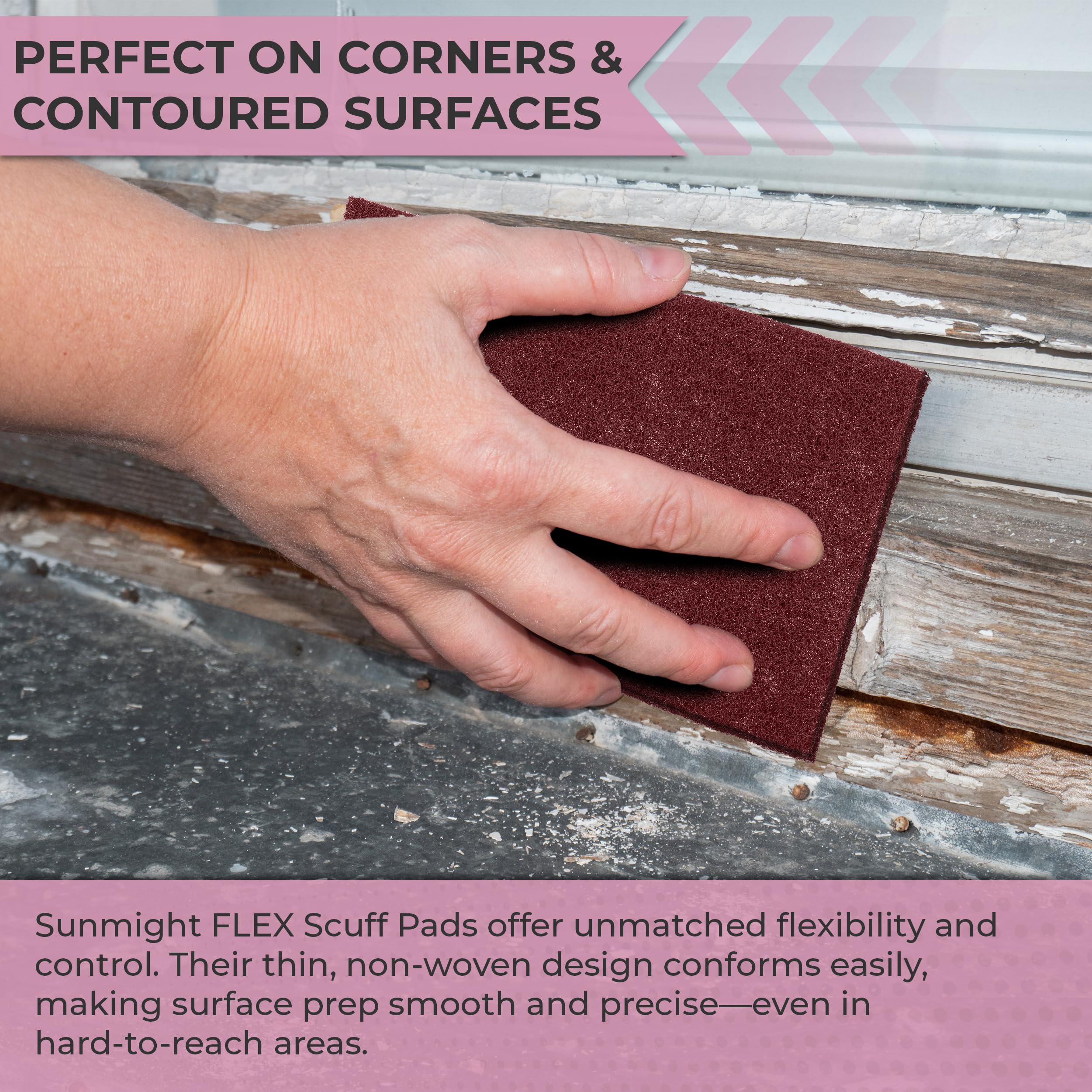 Sunmight Flex Scuff Pads for Paint Prep 4.5