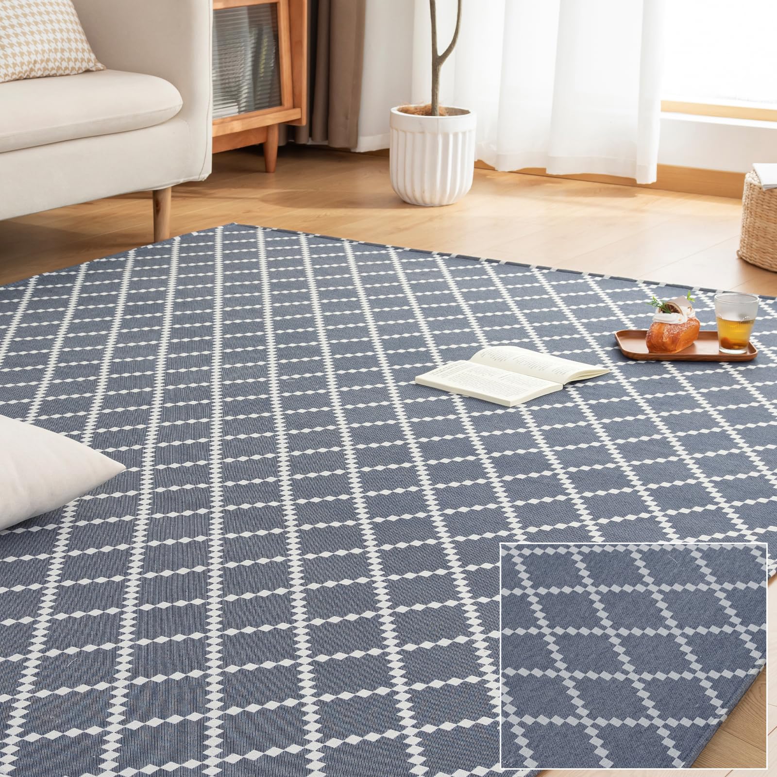 美品 ザンバイティ コンセプト イタリア製 デザインラグ 2枚セット Amazon.co.jp: Sun Deco ラグ カーペット 2畳 ラグマット 夏用