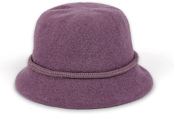 Amazon Co Jp Homefit帽子 おばあちゃん レディース あったか ハット 婦人帽 ウール100 保温 上品 軽い シニア 誕生日 祖母 母 秋冬 敬老の日 ライトパープル ファッション