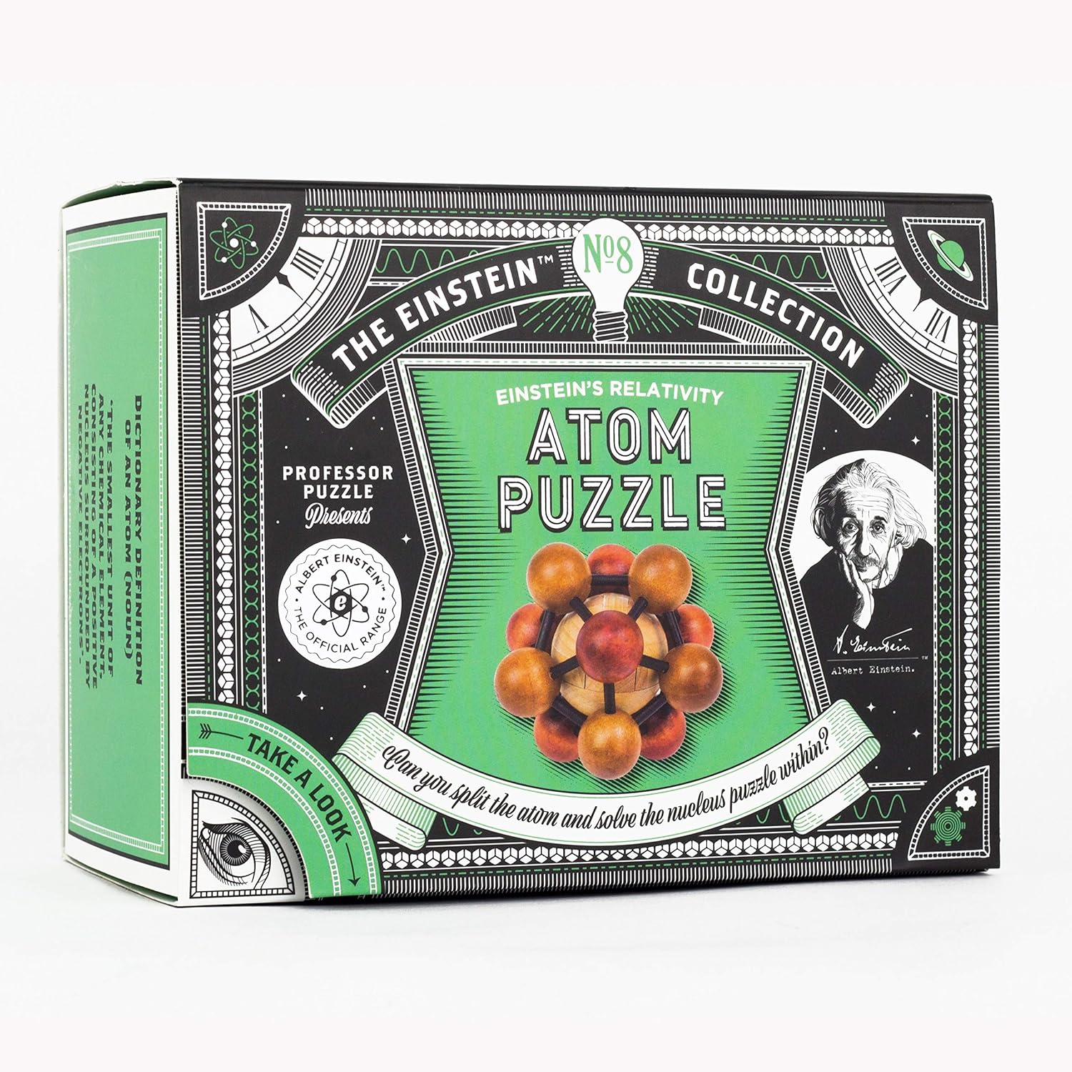 The Einstein Collection Atom Puzzle / 2 Part Disentanglement and Assembly Puzzle/Professor Puzzle 3D Brain Teaser Puzzle : Toys & Games
