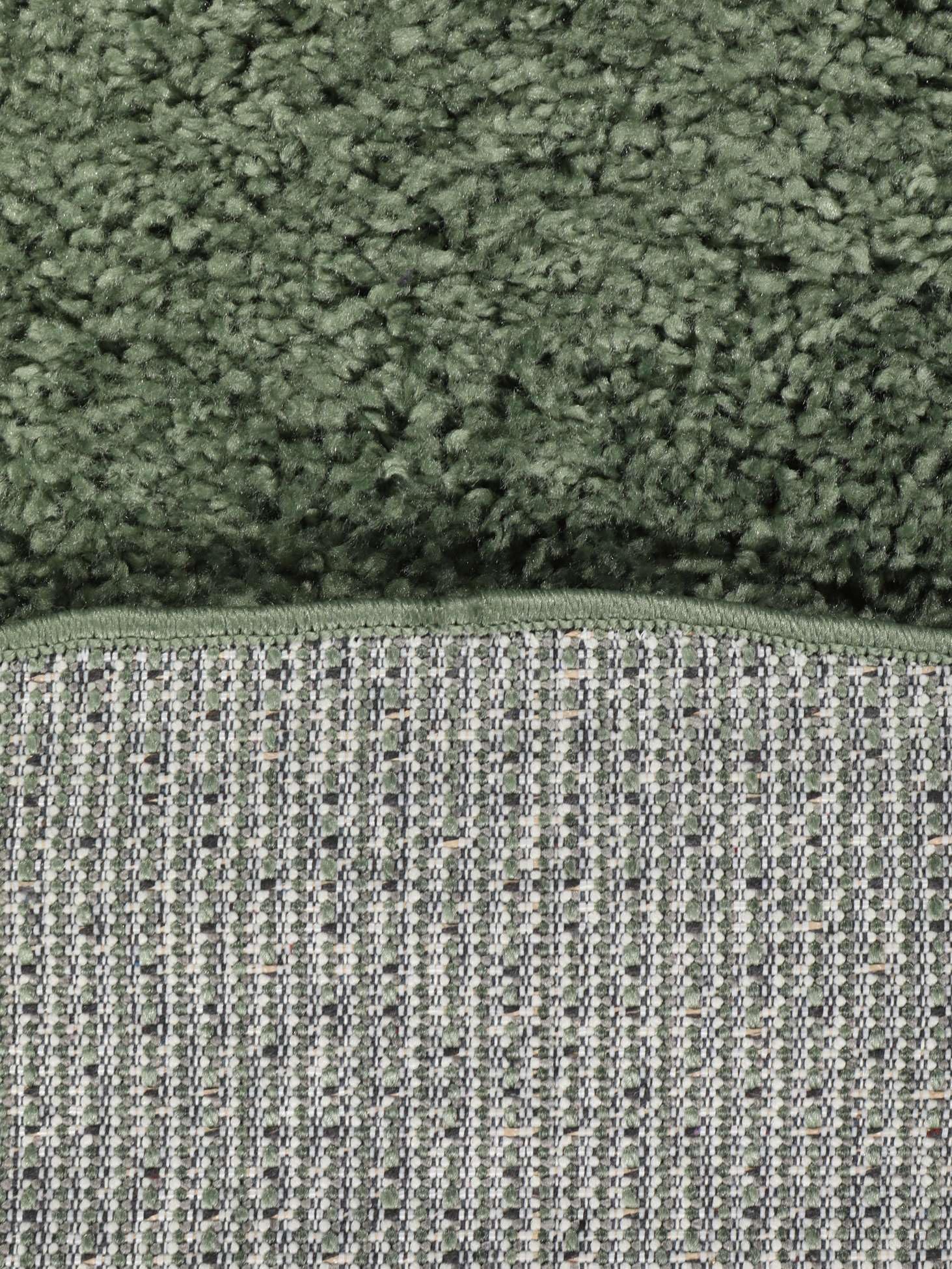 RugVista Comfy Alfombra Infantil, Ø 100 cm, Verde | Modernas, Redondo, Pelo medio, Limpieza en seco, Oeko-Tex 100, Sin productos químicos peligrosos, Cuarto del bebé