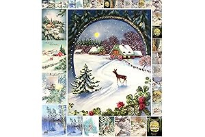 Christmas Winter Landscapes Decoupage Paper (21 Sheets 6"x8")
