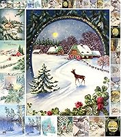 Vista 17 de Decoupage - Paquete de papel (35 hojas de 6 x 8 pulgadas), aldeas victorianas frías de invierno y cielos nocturnos increíbles, Navidad, FLONZ