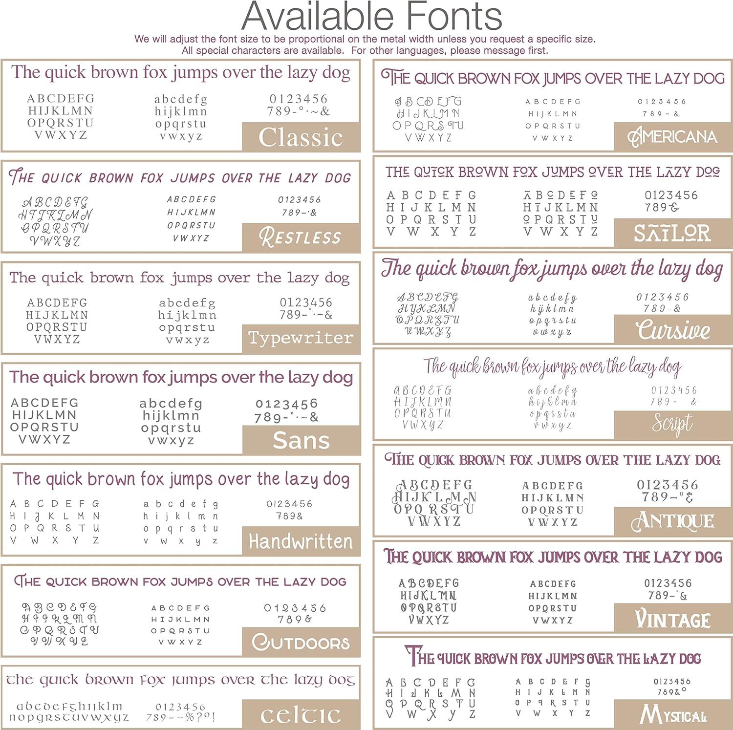 Personalized Cuff Bracelet 5"-8" long in Sterling Silver, Aluminum, Bronze, Nickel, Gold, or Copper, 5-8" Long
