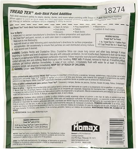 Miniatura 2 de Homax Group Inc 8600 8600-6 Tread Tex - Aditivo de pintura antideslizante, 16 onzas (paquete de 2)