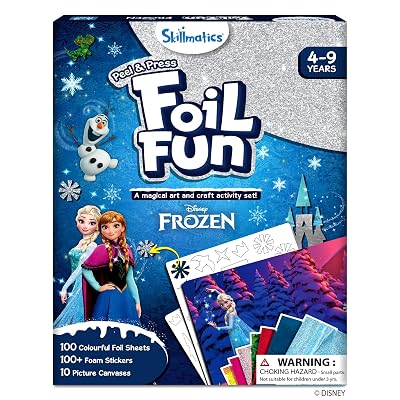 Skillmatics Foil Fun - Disney Frozen, No Mess Art for Kids, Craft Kits, DIY Creative Activity, Gifts for Girls & Boys Ag
