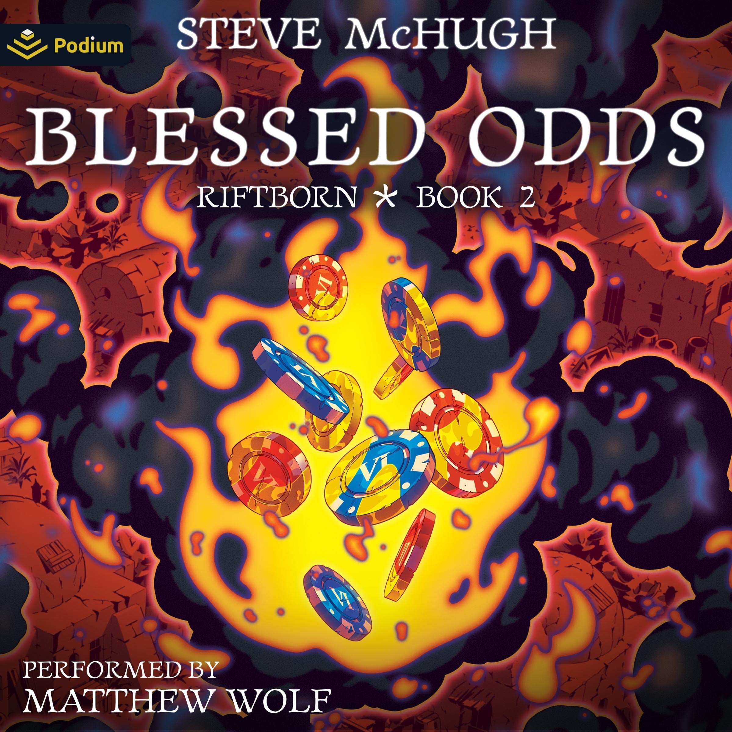 Cover art for Blessed Odds: An Urban Fantasy Noir
