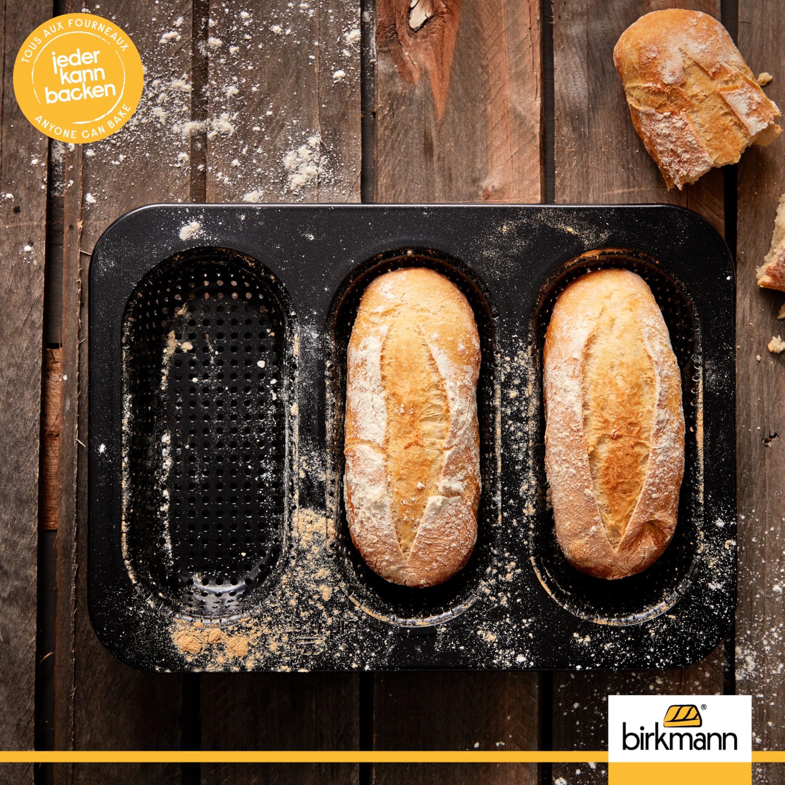 BIRKMANN Lamiera per baguette LAIB & SEELE traforata per 3 baguette