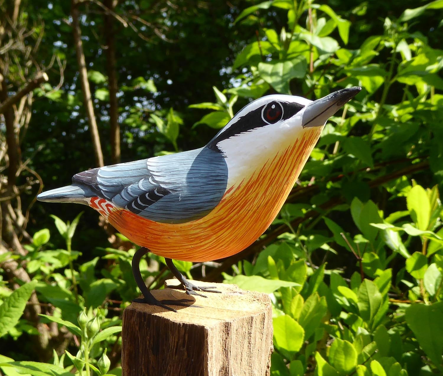 Purity Hand Carved Wooden Bird (Nuthatch)
