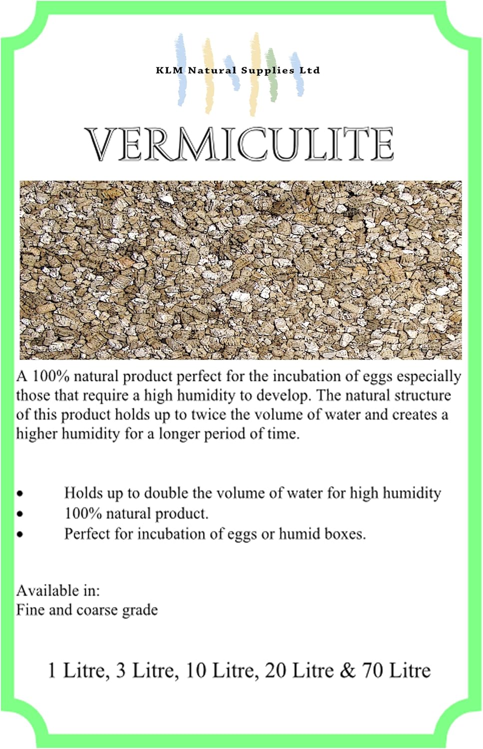 20L Coarse Vermiculite Pet Supplies
