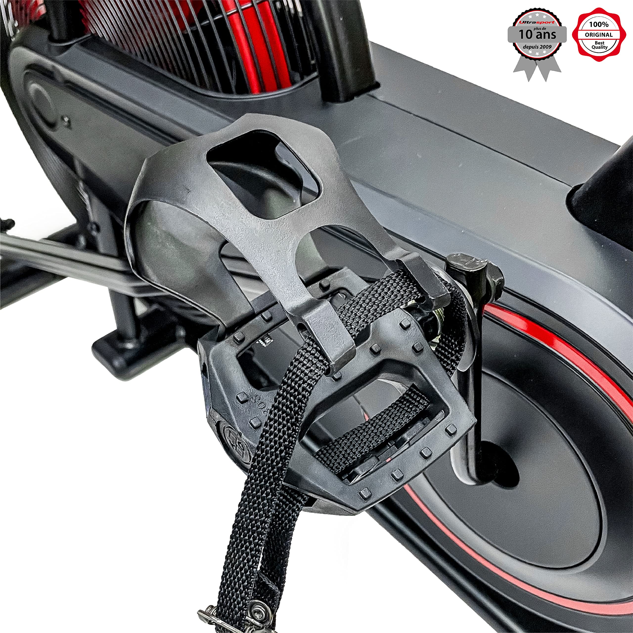 Ultrasport home trainer vélo de fitness ordinateur entraînement capteurs pouls résistance réglable 8 niveaux