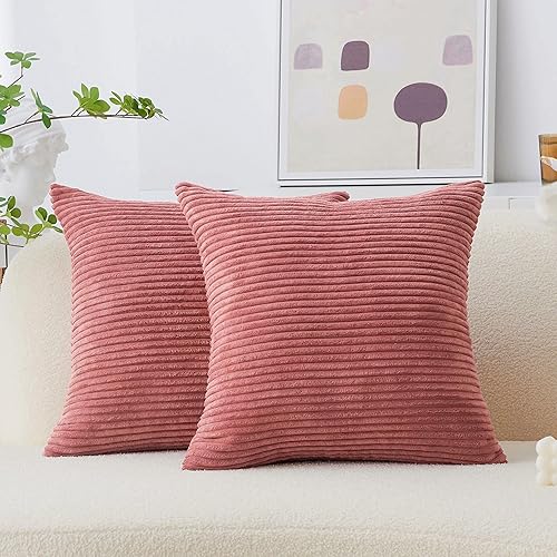 Miniatura 38 de Home Brilliant Fundas de Almohada Decorativas Blancas de 16x16, Juego de 2, Fundas de Almohada Decorativas de Acento, Funda de Almohada para Blanco