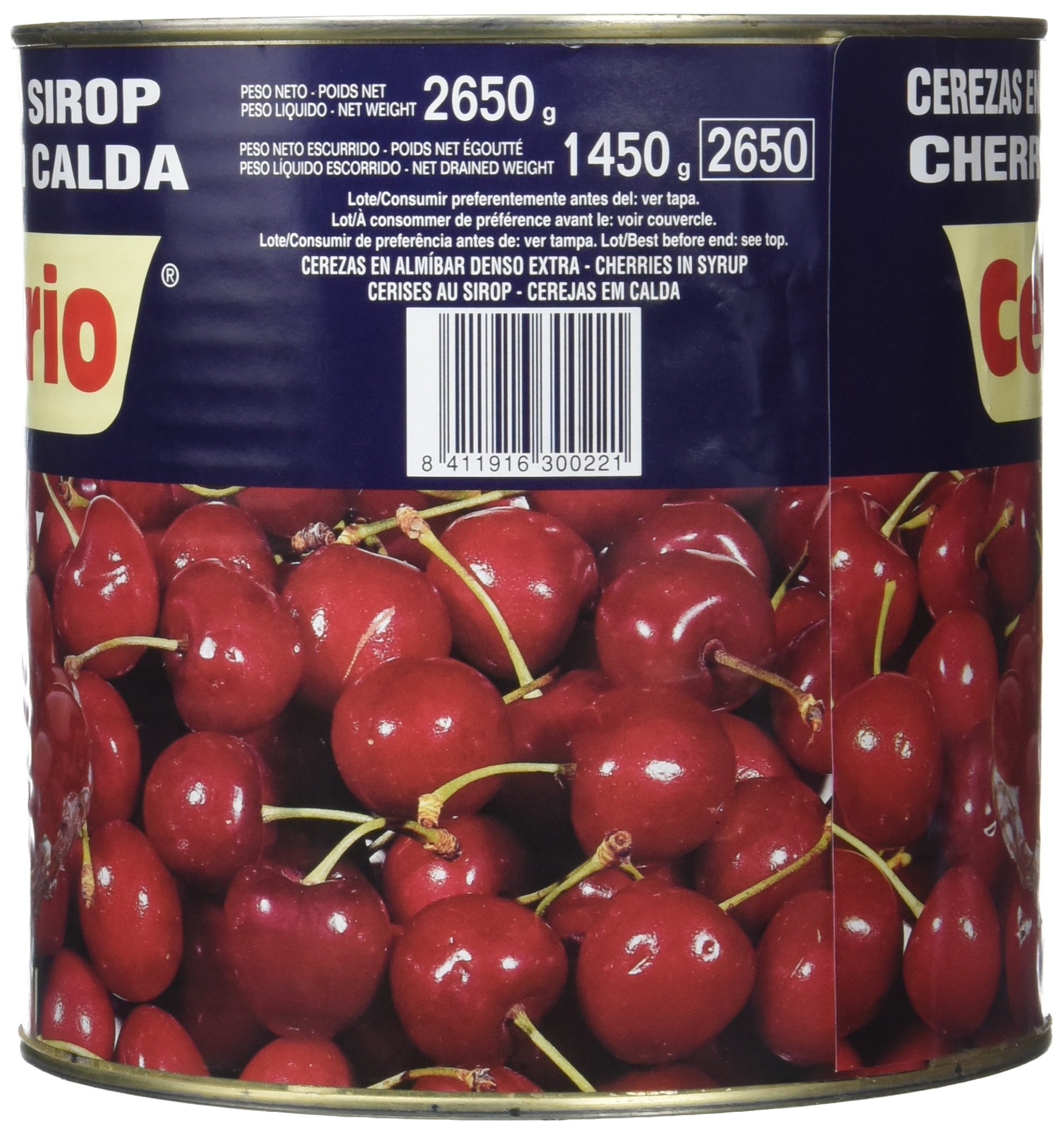 Celorrio 20 - 20027 Cerezas Rojas Almibar Extra Lata - 3 kg