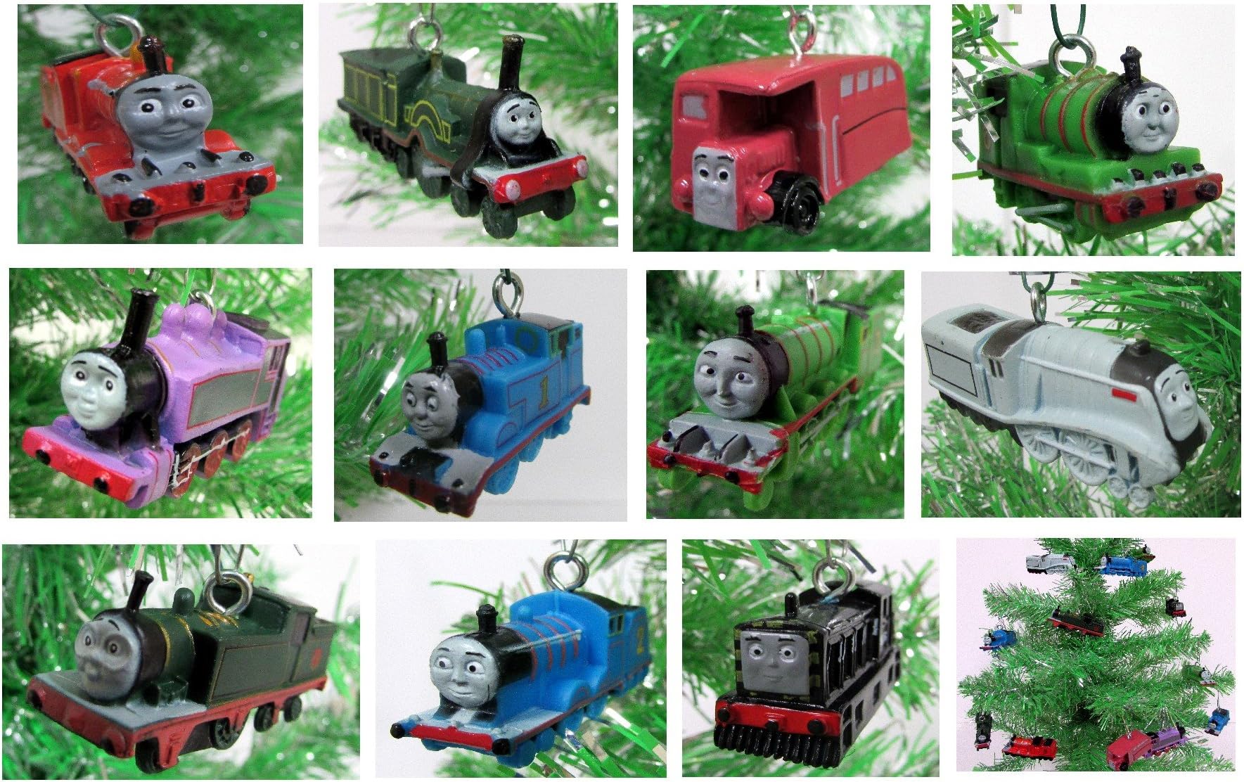 Thomas The Train Ornament Set with Thomas and Friends (Unique Shatterproof Design)