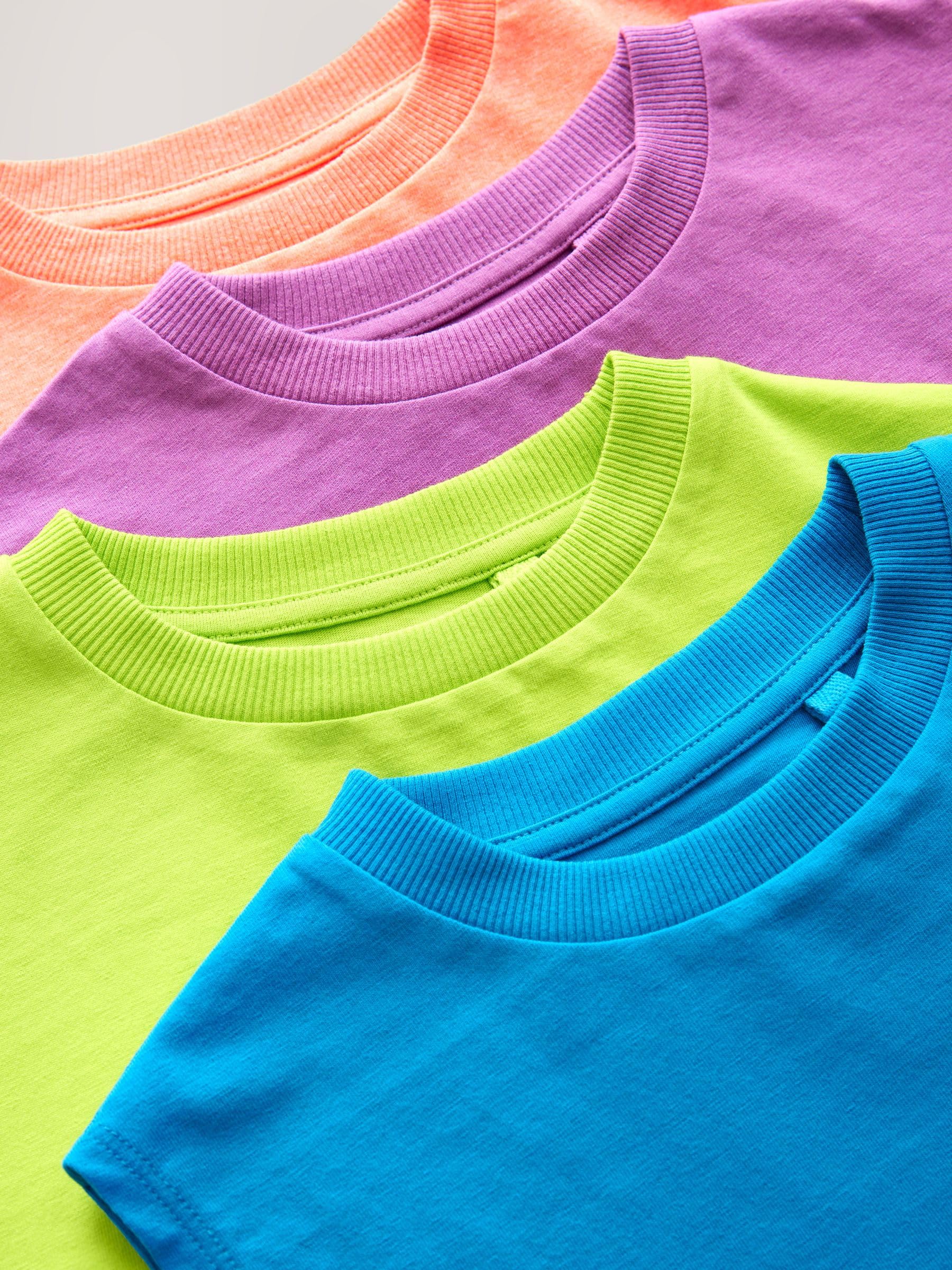 NEXT Niños Pack de 4 Camisetas sin Mangas flúor