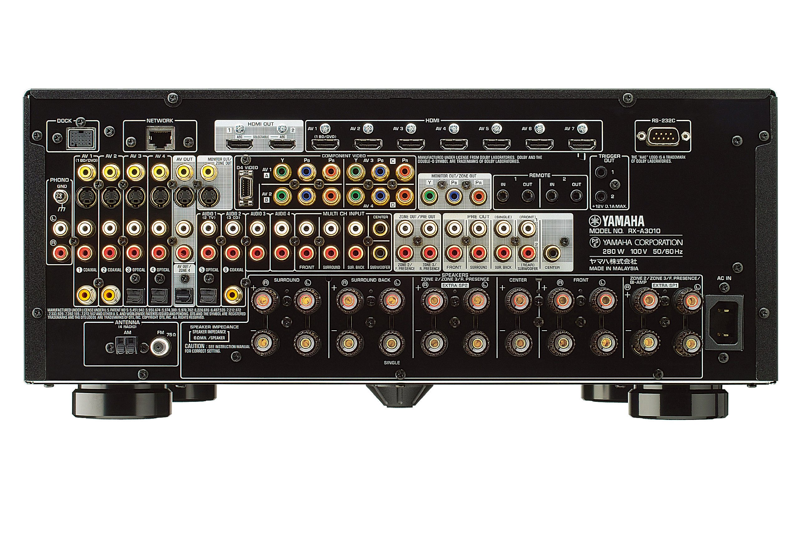 Amazon.co.jp: YAMAHA AVレシーバー AVENTAGE RX-A3010(B) ブラック RX 