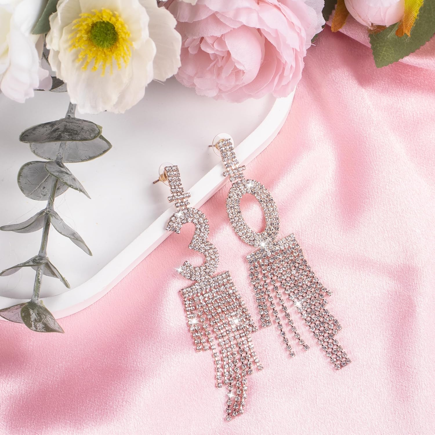 Ieda 30th Birthday Earrings with Long Tassel for Decorations - Image 4