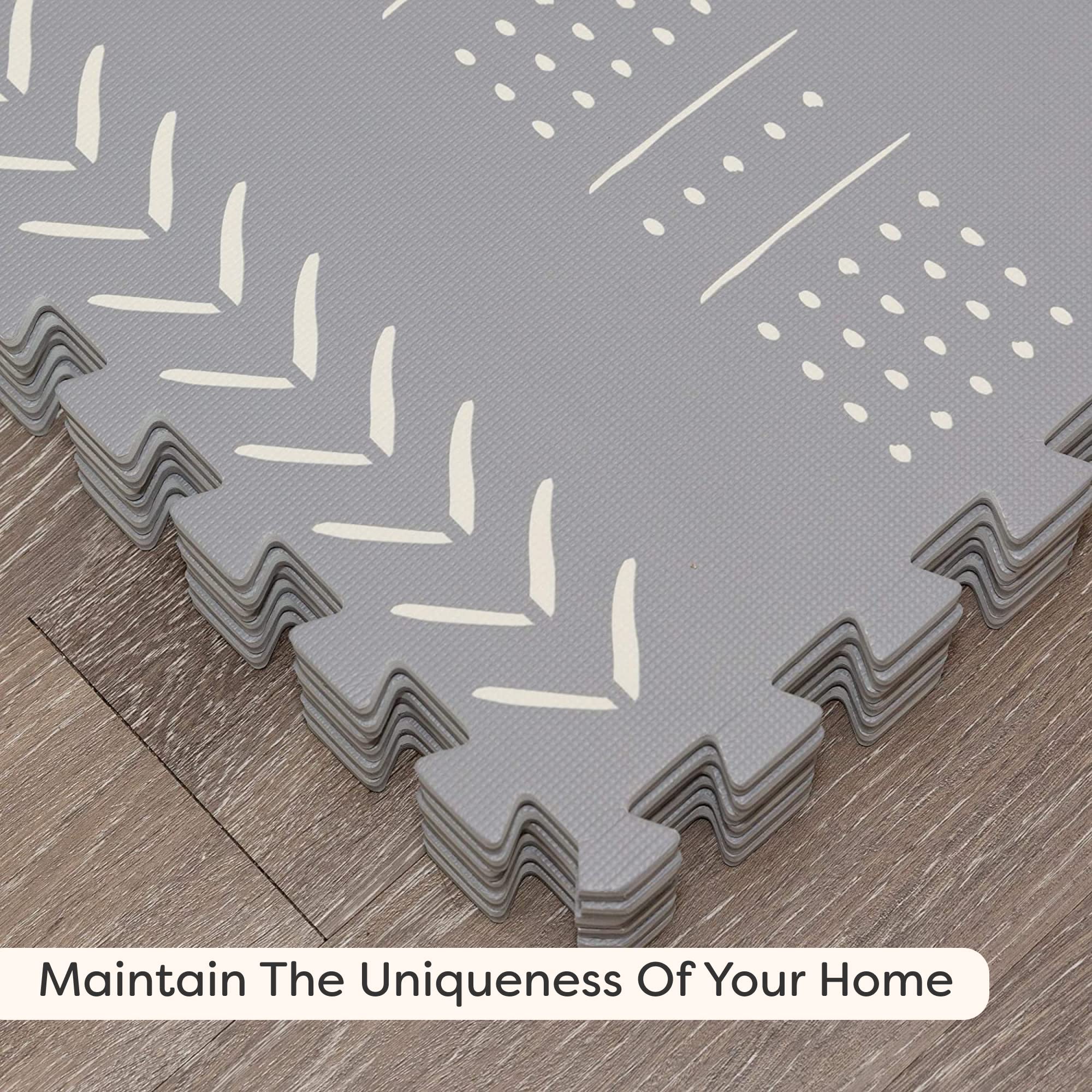 Foam Baby Play Mat Tiles Soft, Thick, NonToxic Foam Covers 6 ft x 4