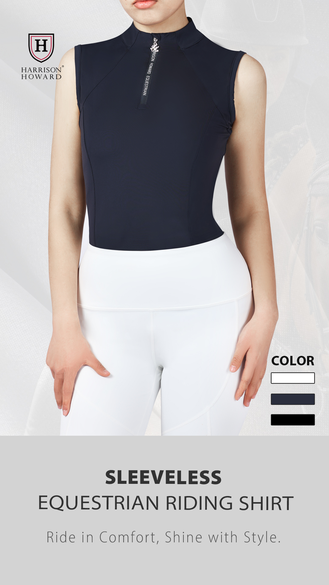 Chemise D'équitation Femme Manches Longues - Jinnah - Anti-transpiration Séchage Rapide