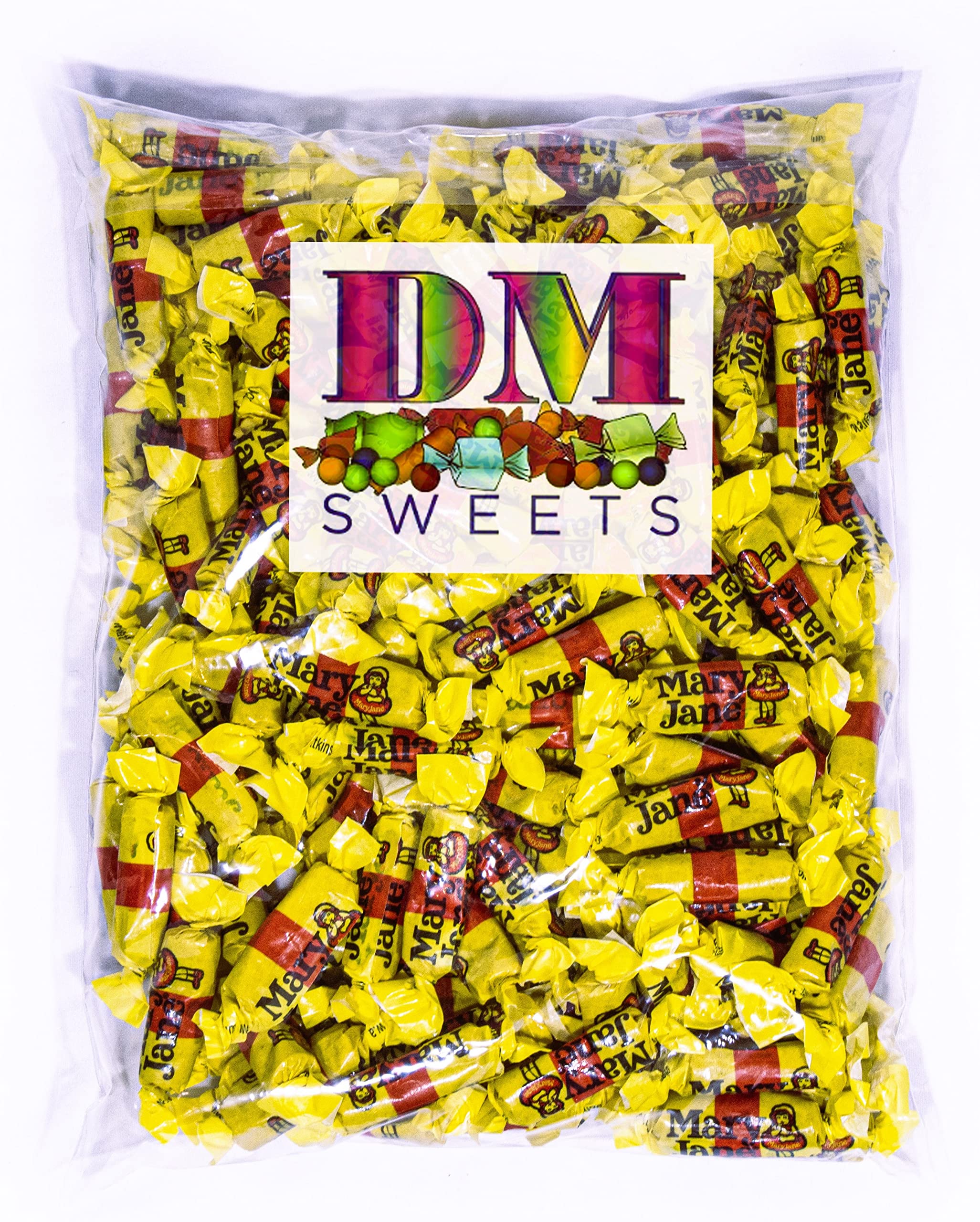Buy Mary Jane 2 Pounds of Peanut Butter Molasses Individually Wrapped Bulk Taffy Candy Online