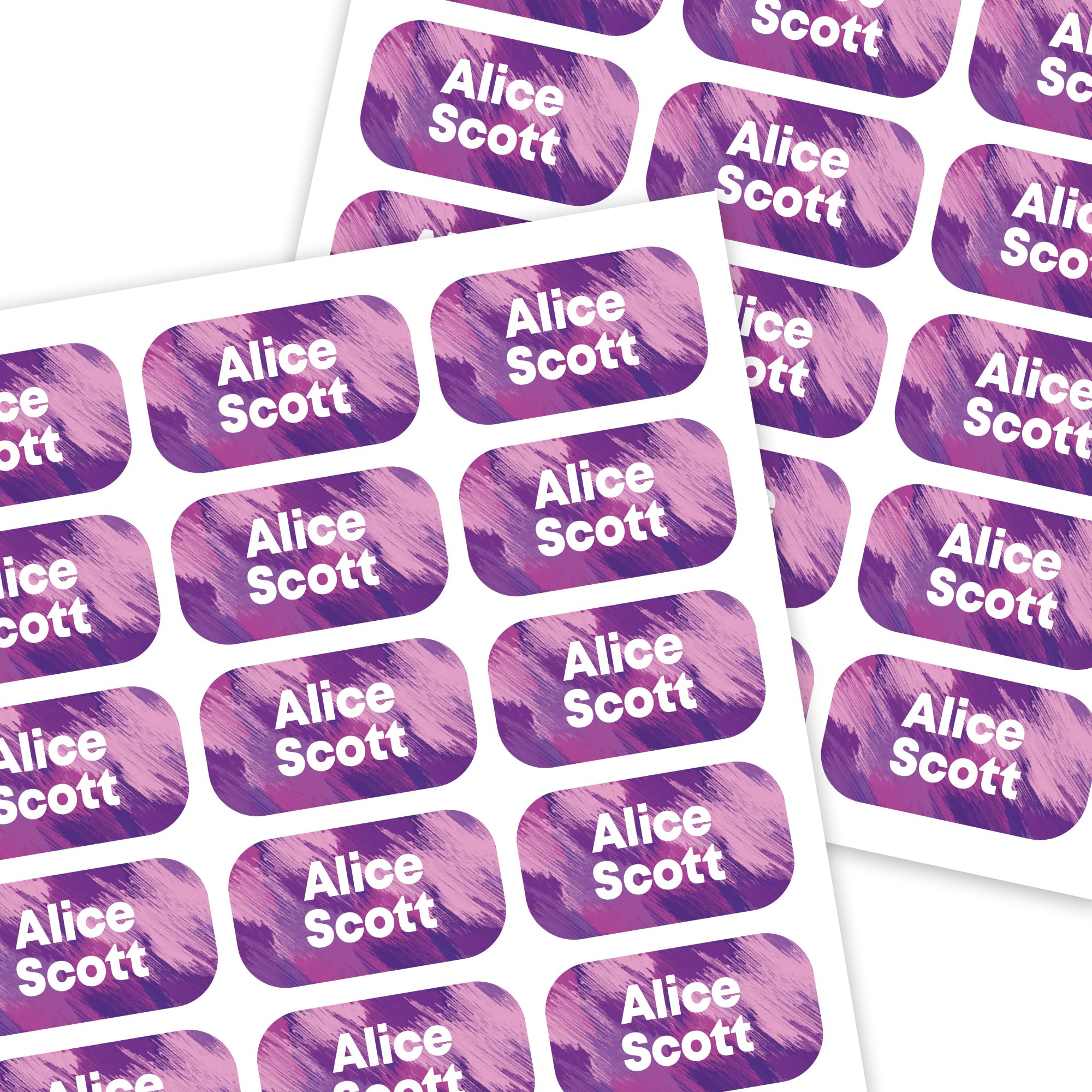 Color Stick On Name Tags 40pcs