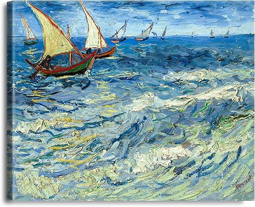 Miniatura 1215 de A&T ARTWORK The Starry Night de Vincent Van Gogh. Tamaño del marco: 36 x 30 pulgadas, tamaño de la imagen: 30 x 24 pulgadas, reproducciones clásicas