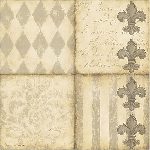 Thirstystone OcasionesSalvamanteles, Fleur de lis-i, multicolor