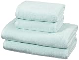 Amazon Basics - Juego de 4 toallas de secado rápido, 2 toallas de baño y 2 Toalla de manos...