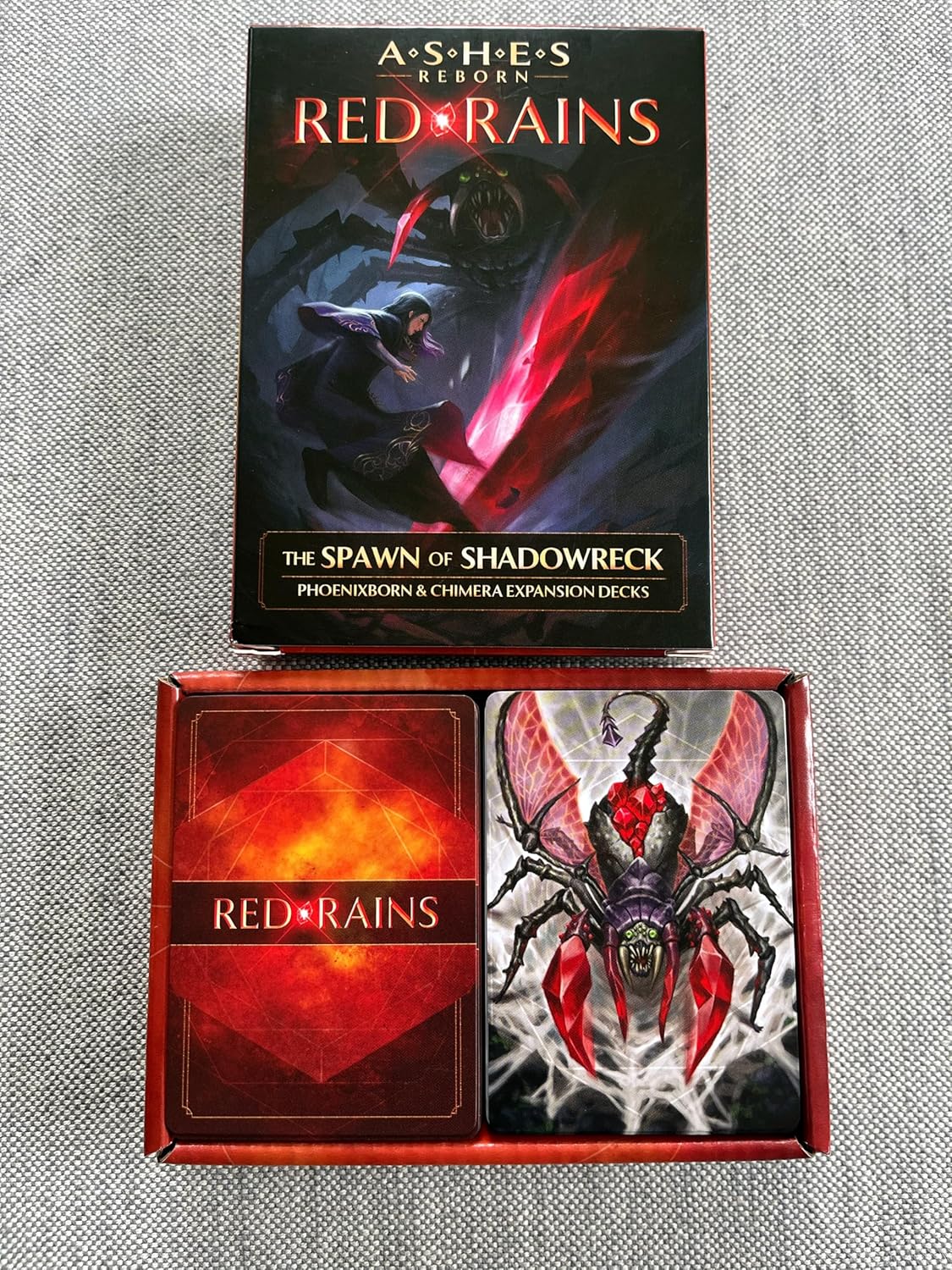 Plaid Hat Games Ashes Reborn Red Rains: The Spawn of Shadowreck Expansion | Card Game | 2 Players | Ages 14 and up | English