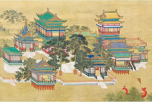 Bristlegrass Rompecabezas de madera para adultos, 1000 piezas, estilo chino, pintura de género, Zhang Zeduan, Qingming shanghe tu, regalos de jardín