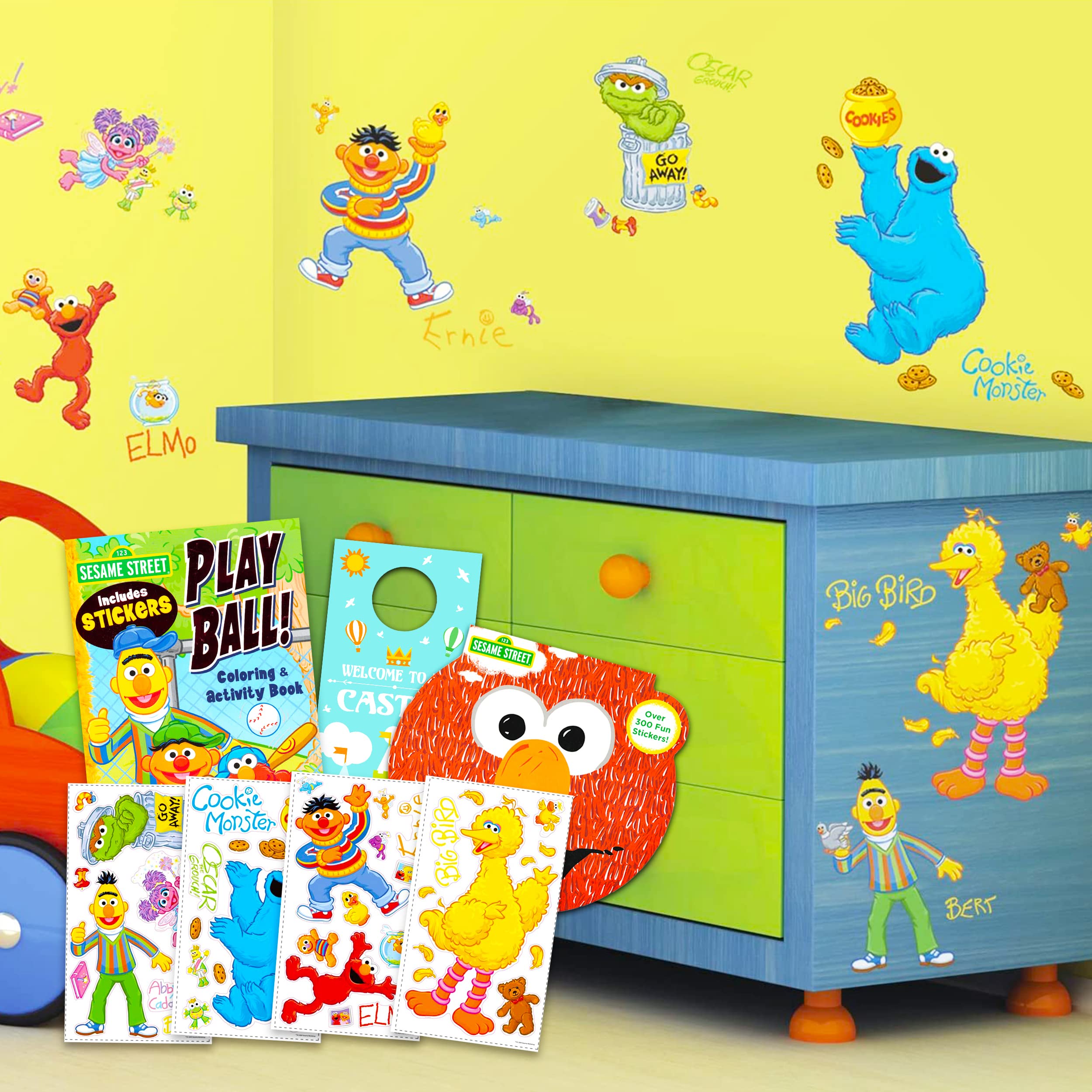 Buy RoomMates Sesame Street Wall Decal Set 45 Pc Sesame Street Room