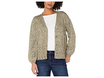 Liverpool Los Angeles Long Sleeve Button Front Cardigan Sweater Women
