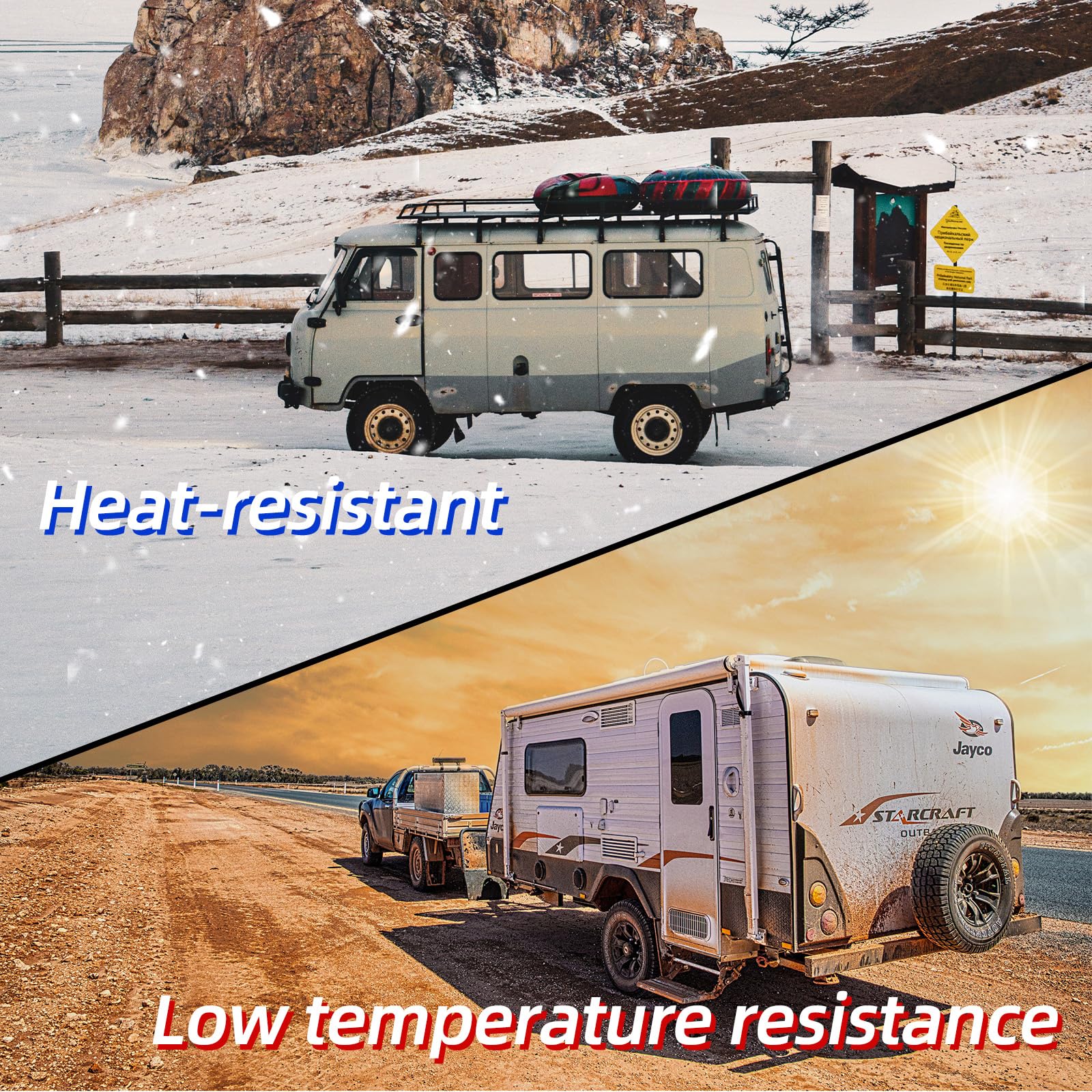 Wohnwagen-Dachdichtband, 15,2 x 150 m, weiß, hochwertig, wasserdicht und UV-beständig, zur Reparatur von Wohnmobil-Markisen und Dächern