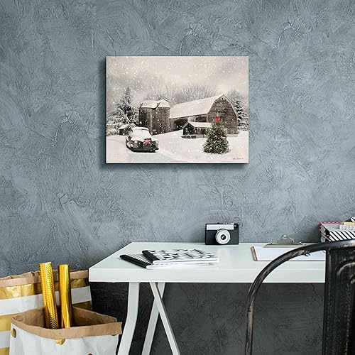 Miniatura 6 de Epic Graffiti 'Farmhouse Christmas' de Lori Deiter, arte de pared en lienzo, 16 x 12 pulgadas