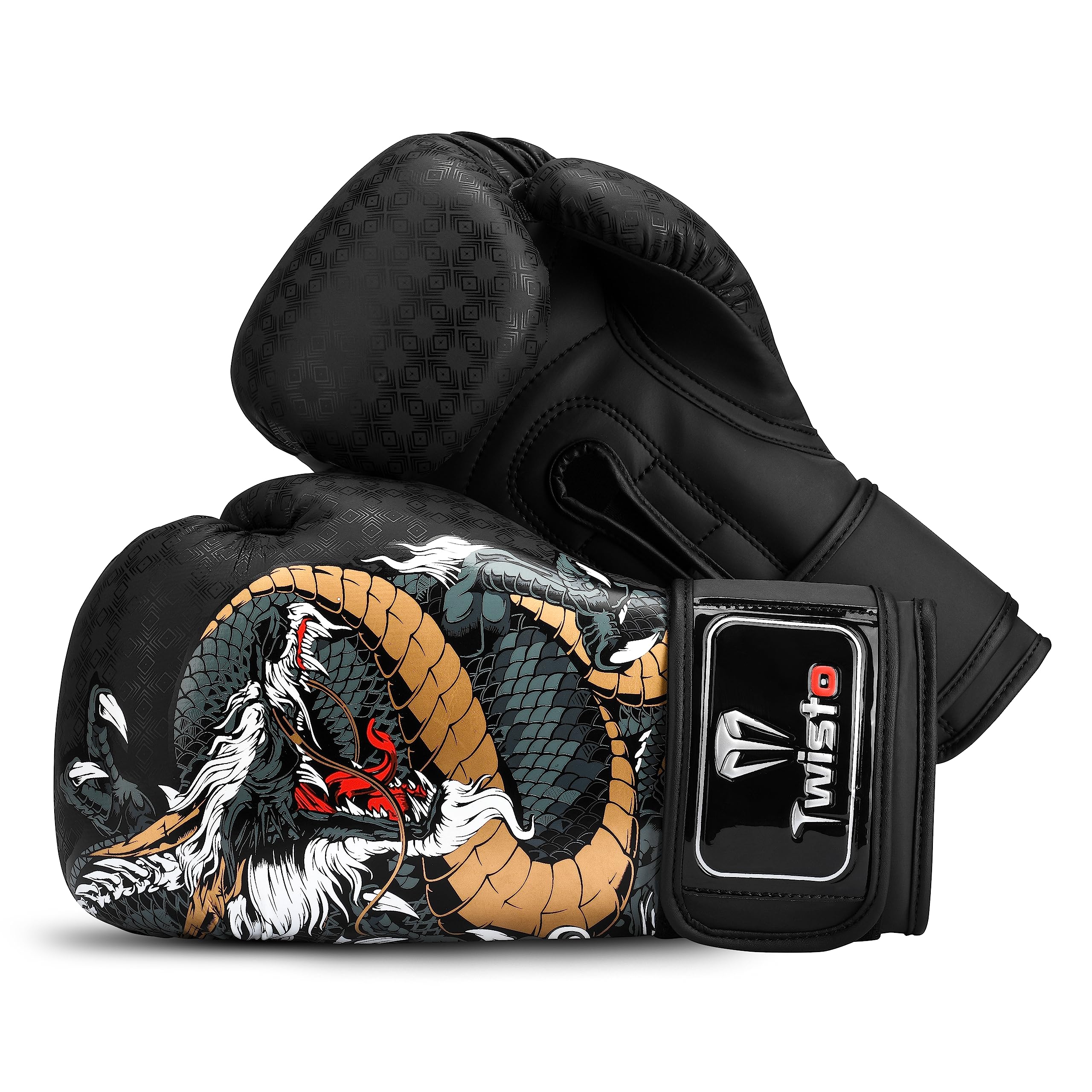 Twisto Boxing Gloves S6 (10 oz, Hydra), Black - Image 2