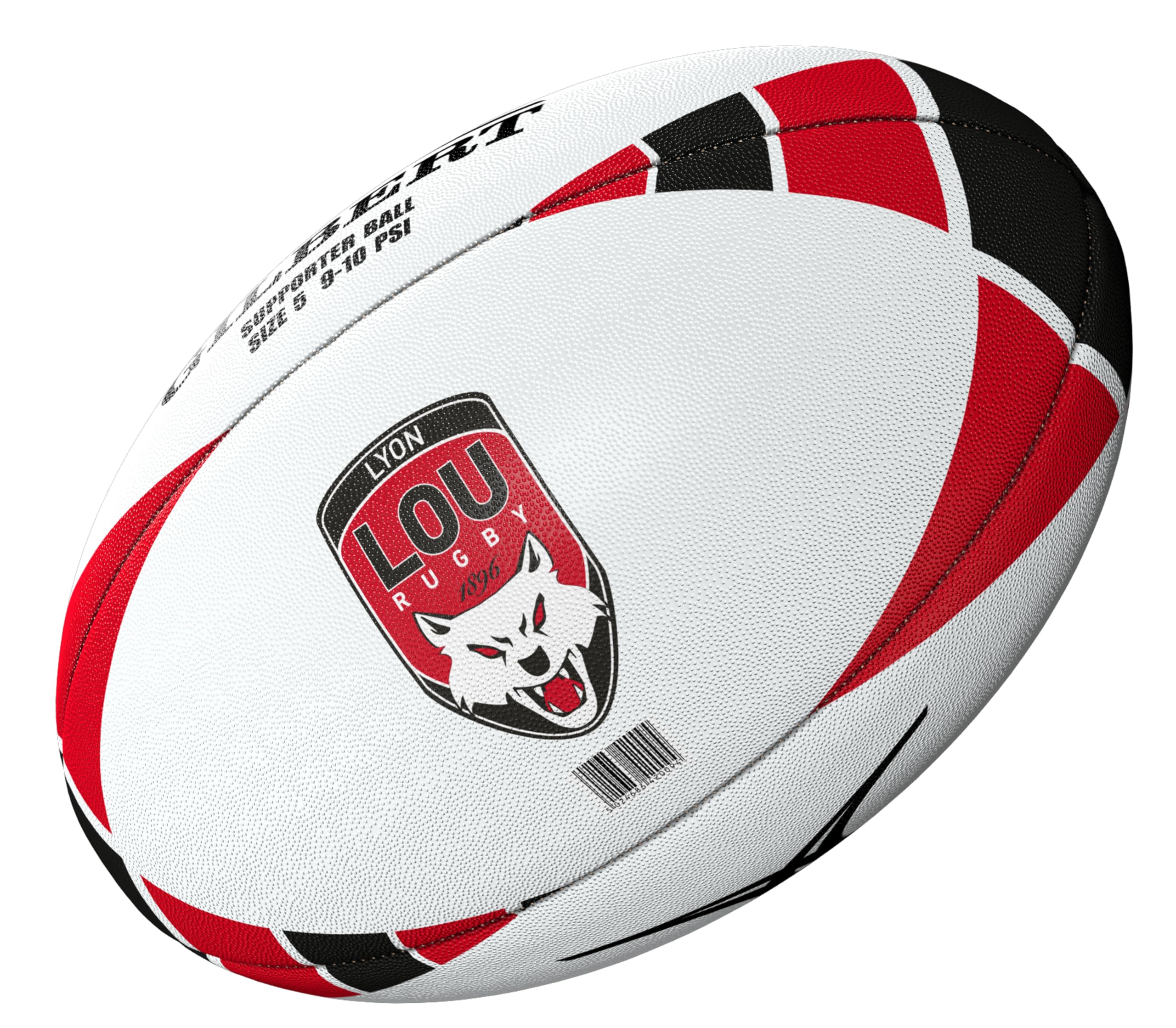 Gilbert Ballon de Rugby Lou - Collection Officielle Lyon Rugby