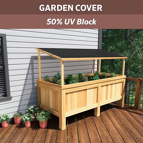 Miniatura 8 de Coolaroo 300371 - Tela de sombra 50%, 6 pies x 100 pies, color negro