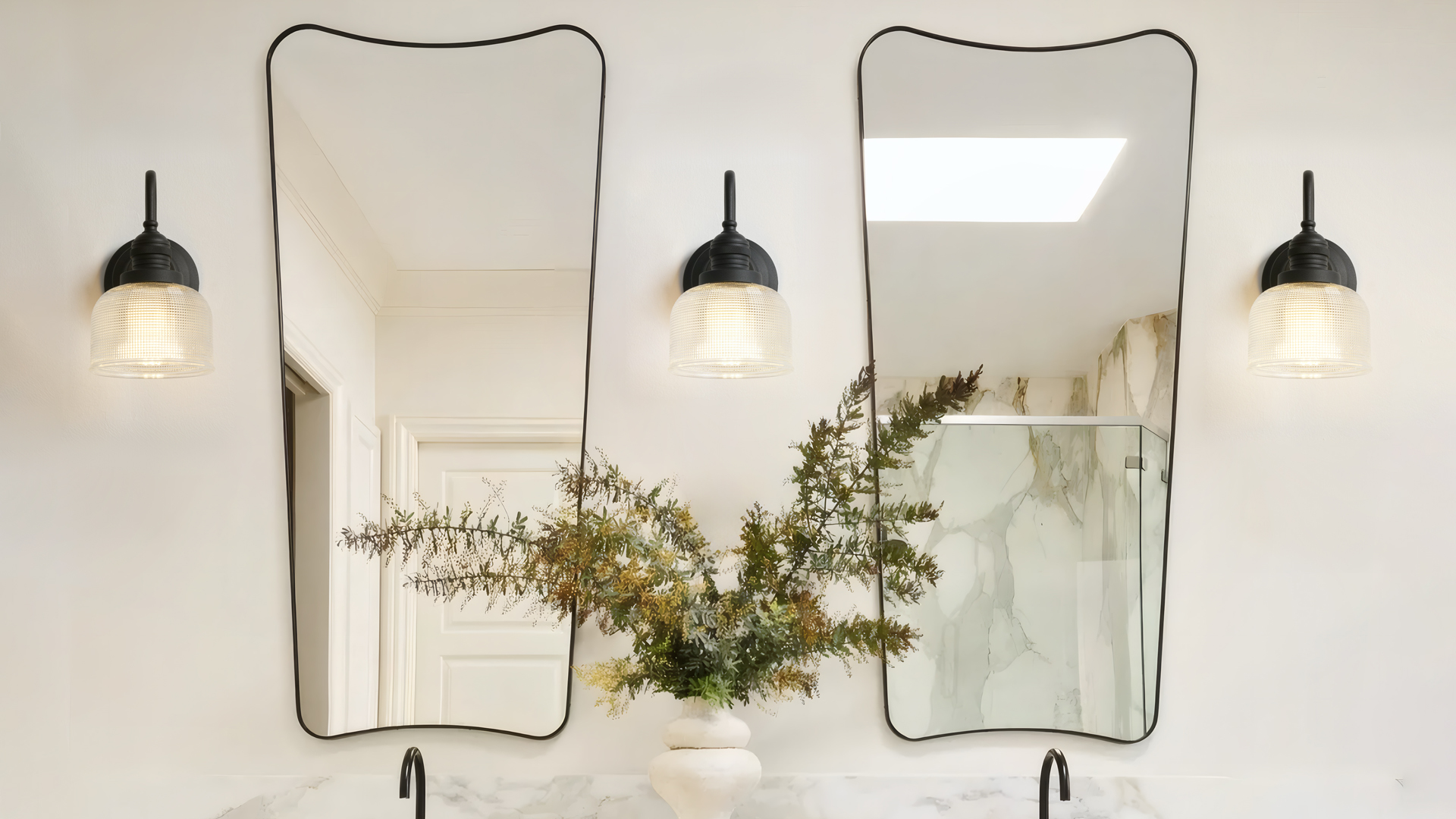 Image of Black Bathroom Vanity Light with Clear Checkered Glass Shade | hardwired wall mounted lamp for bathroom mirror living room bedroom kitchen,DIY-friendly,E26,UL Listed,easy install & clean