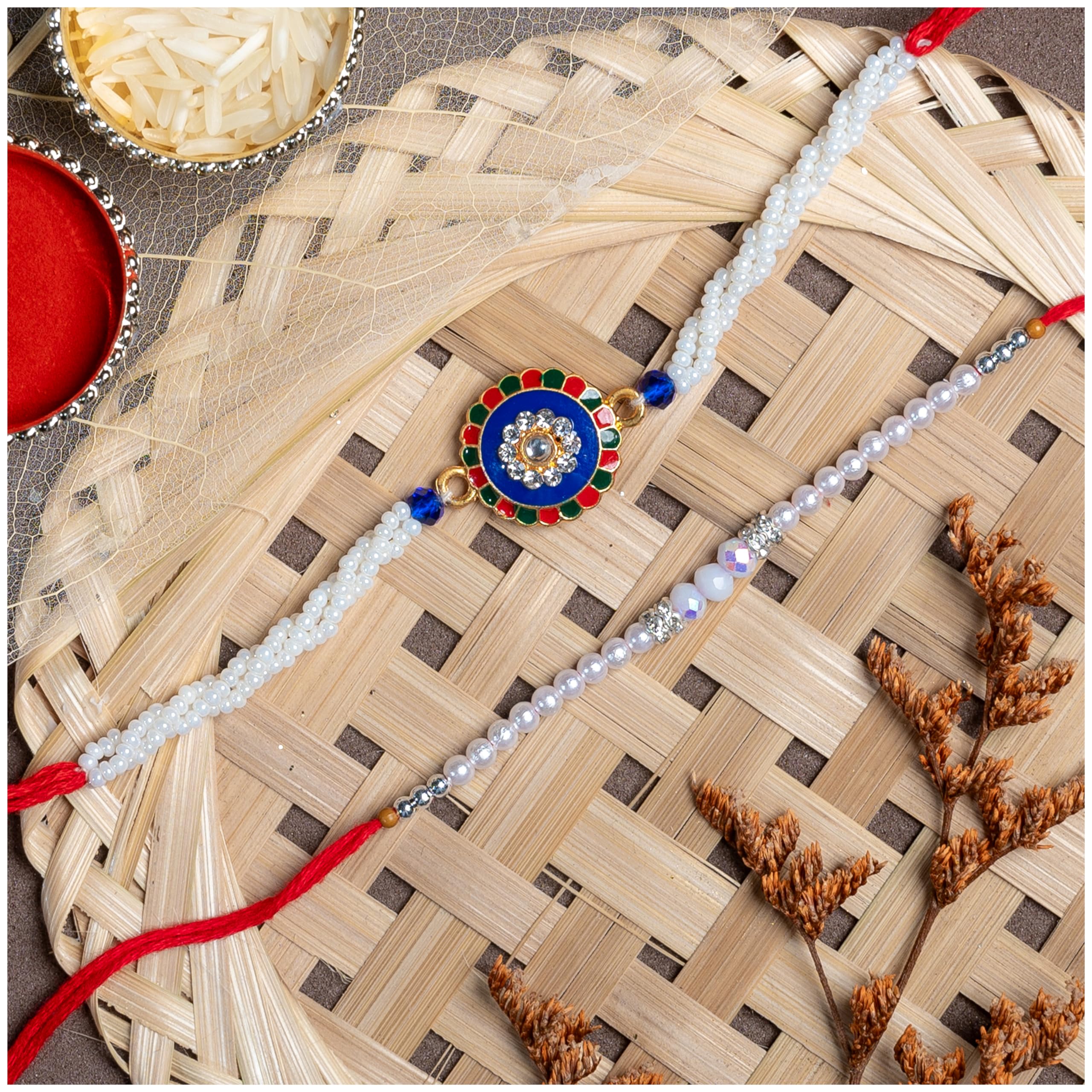 Rakhi Gifts For Brother Rakhi Gift Set For Brother - 2 Rakhis With Coffee Mug, Card & Roli Tikka Brother Rakhi Combo