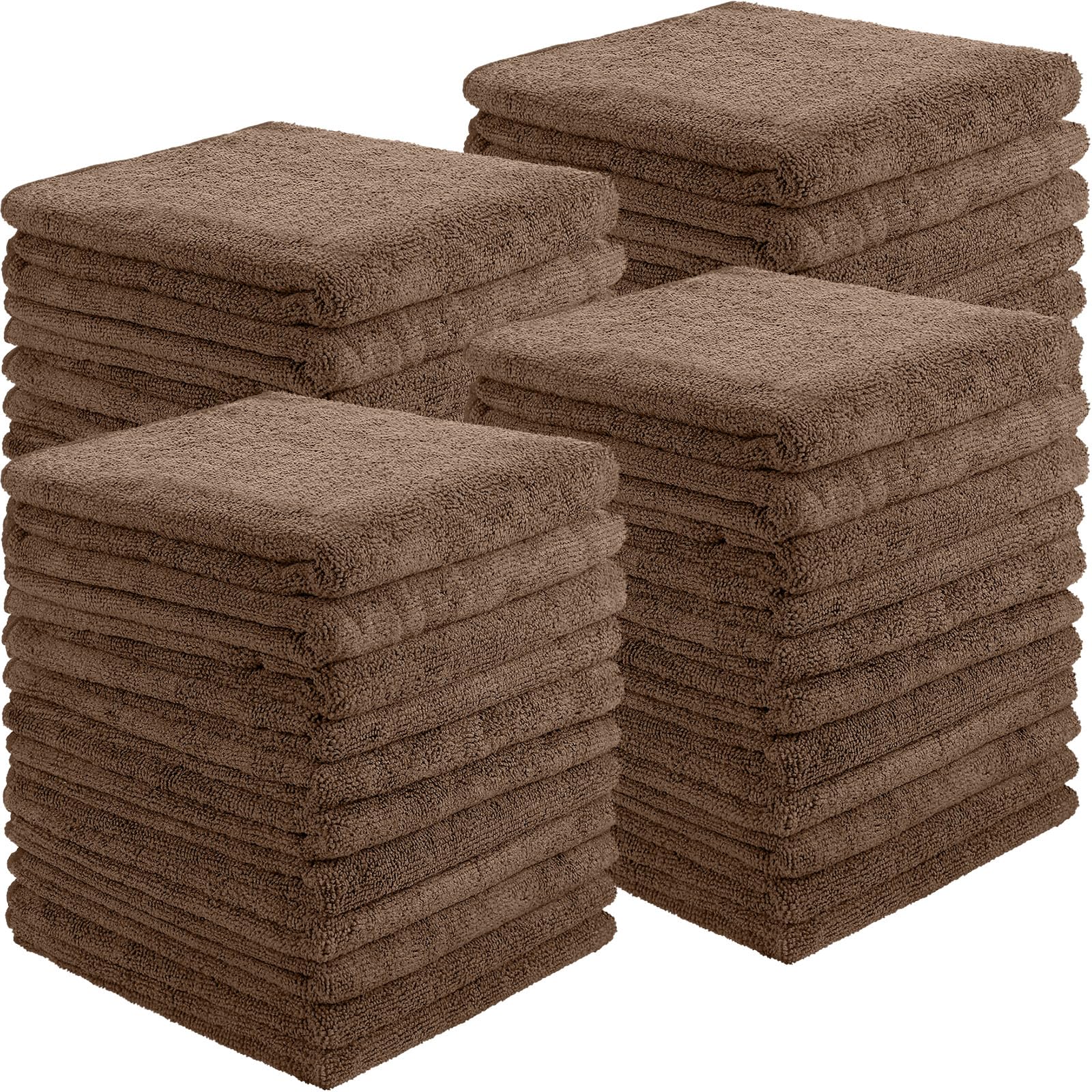 Shimeyao 40 Pack 16 x 29 Inch Bleach Salon Towels Bulk, Brown