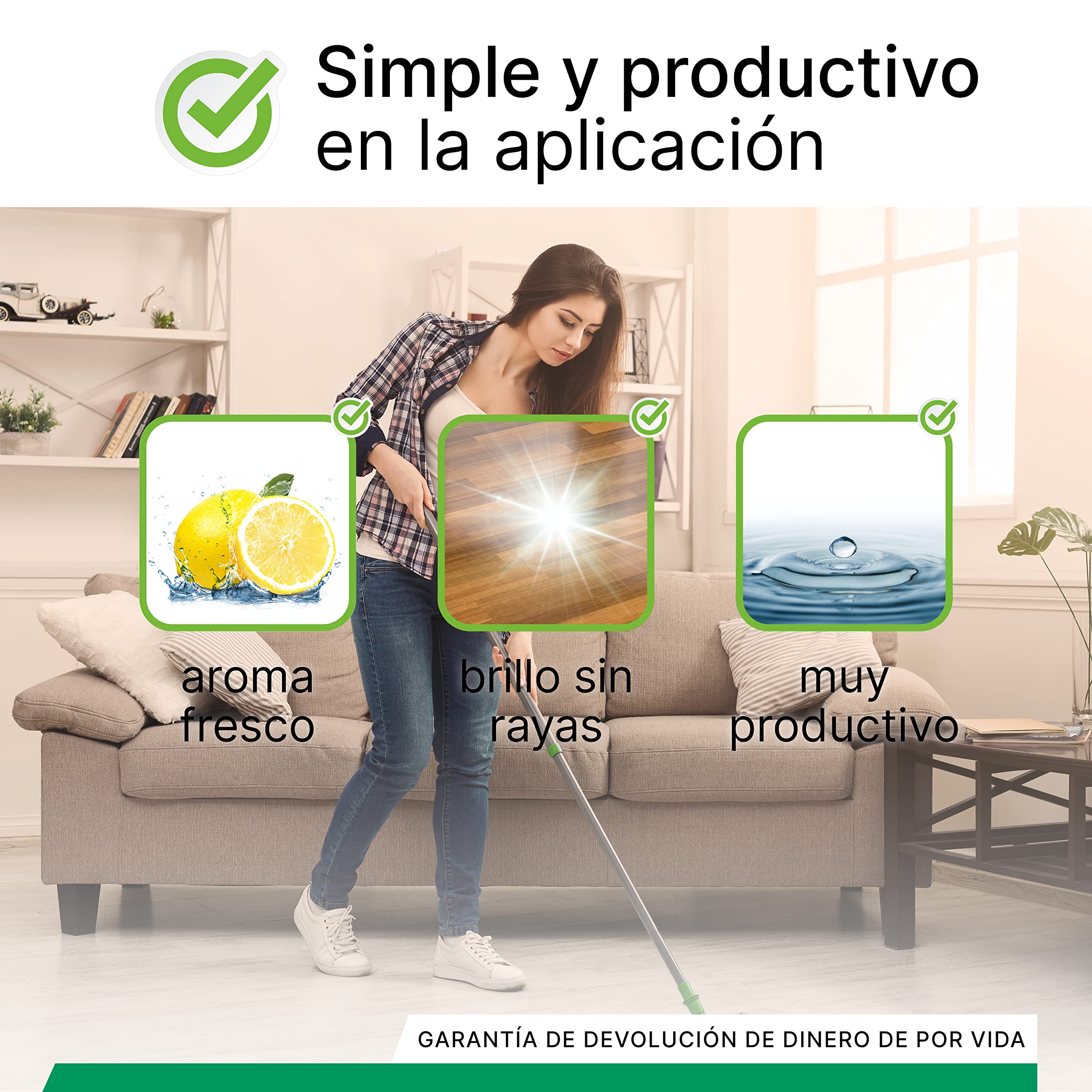 BiOHY Limpiador de suelo (12 botellas de 1 litro) | Concentrado para todos los aparatos de limpieza y todos los suelos duros (Bodenreiniger)